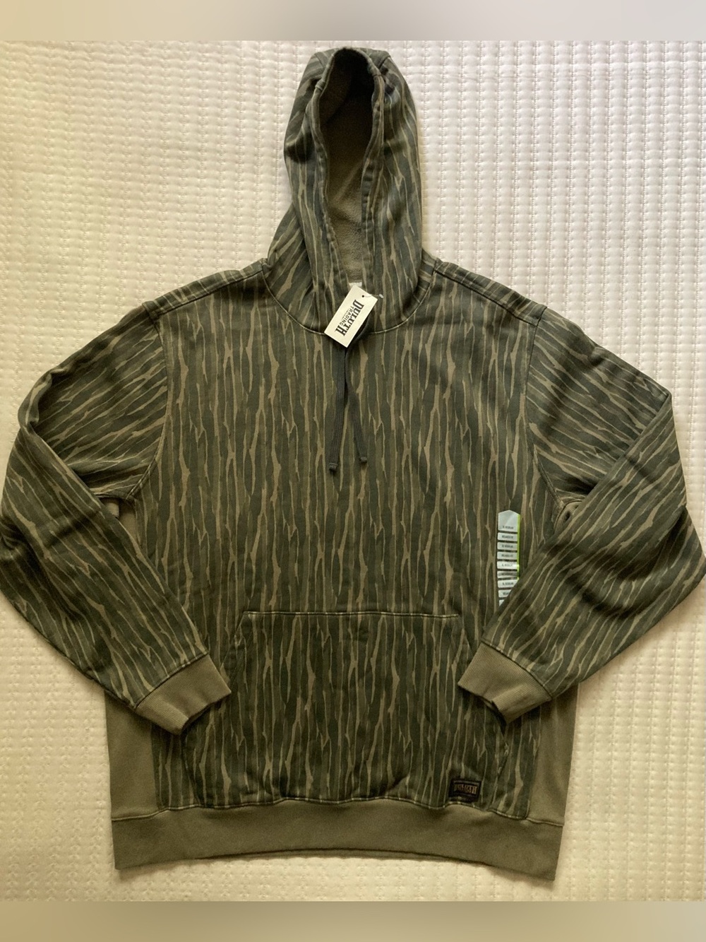 Duluth Trading Co Souped Up Hoodie Men’s XL Green Camo Cotton Pullover NWT